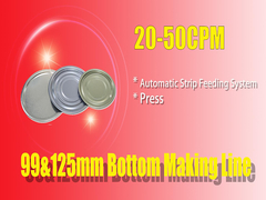 Sistema de alimentación de la tira automática para las tapas de la poder 125m m inferior y 99m m inferiores